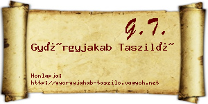 Györgyjakab Tasziló névjegykártya